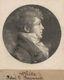 John Gibbes Barnwell, 1809. Creator: Charles Balthazar Julien Févret de Saint-Mémin