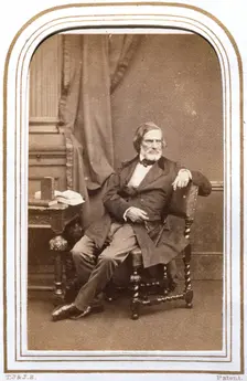 John Gibson R.A., after 1864. Creator: London Stereoscopic & Photographic Co
