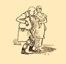 John Gilpin arrives, hatless and wigless once more, 1878, (c1918). Creator: Randolph Caldecott