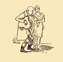 John Gilpin arrives, hatless and wigless once more, 1878, (c1918). Creator: Randolph Caldecott