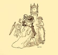 John Gilpin is reunited with his wife and children, 1878, (c1918). Creator: Randolph Caldecott