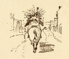 John Gilpin's wine bottles explode, 1878, (c1918). Creator: Randolph Caldecott