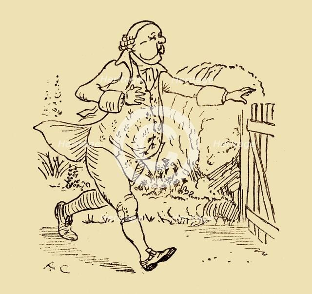 John Gilpin's friend, 1878, (c1918).  Creator: Randolph Caldecott.