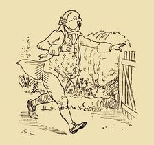 John Gilpin's friend, 1878, (c1918). Creator: Randolph Caldecott