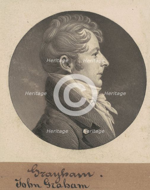 John Graham, 1808. Creator: Charles Balthazar Julien Févret de Saint-Mémin.