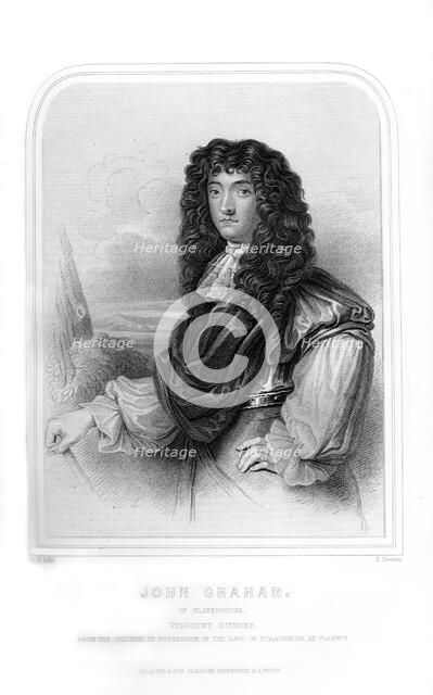 John Graham of Claverhouse, 1st Viscount Dundee, Scottish Jacobite commander, (1870).Artist: S Freeman