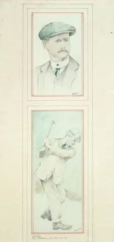 John H Taylor (1871-1963), British, five times Open Champion, c1910. Creator: Unknown
