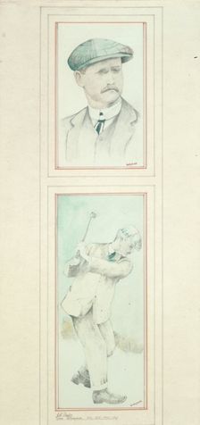 John H Taylor (1871-1963), British, five times Open Champion, c1910. Creator: Unknown