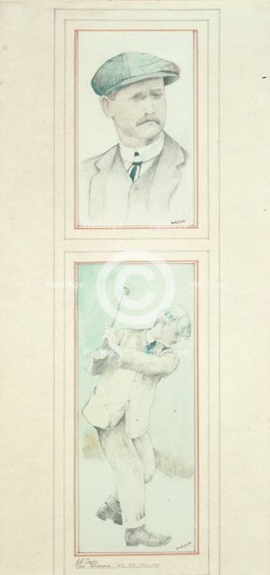 John H Taylor (1871-1963), British, five times Open Champion, c1910. Creator: Unknown.