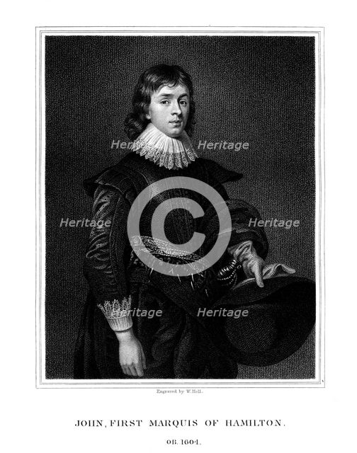 John Hamilton, 1st Marquess of Hamilton, (1825).Artist: W Holl