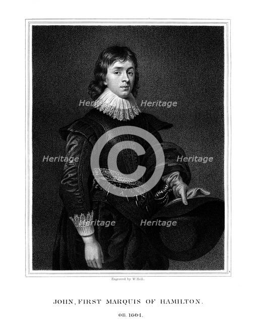 John Hamilton, 1st Marquess of Hamilton, (1825).Artist: W Holl