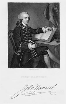 John Hancock, American statesman, (19th century). Creator: John B Forrest