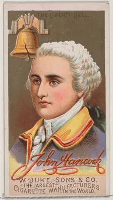 John Hancock, from the series Great Americans (N76) for Duke brand cigarettes, 1888., 1888. Creator: Unknown