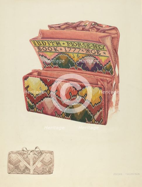 John Hancock's Wallet, c. 1938. Creator: Archie Thompson.