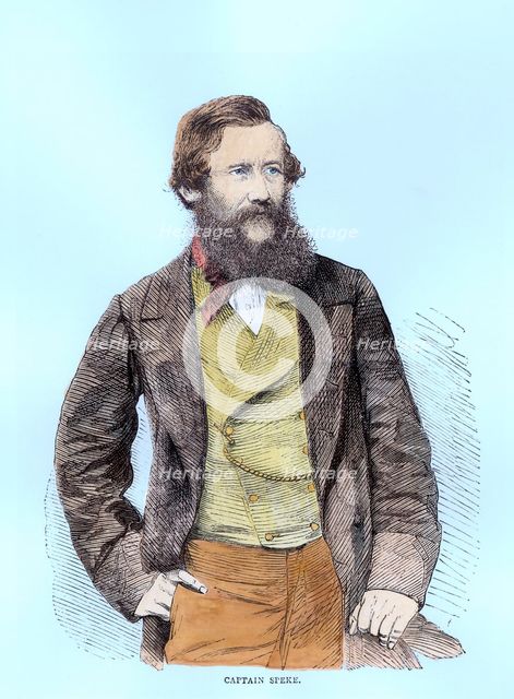 John Hanning Speke, British explorer, 19th century. Creator: Unknown.