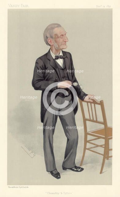 John Hall Gladstone, English chemist, 1891. Artist: Spy