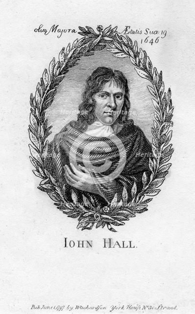 John Hall, poet, 1797. Artist: Unknown