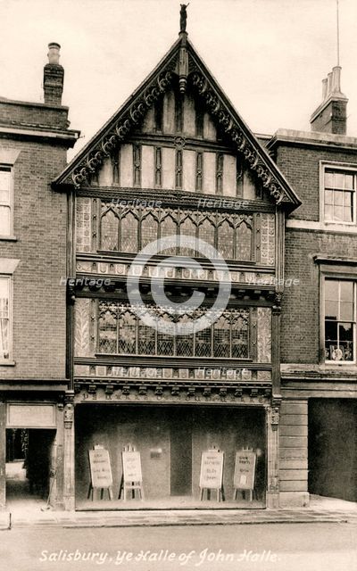 John Halle Hall, Salisbury, Wiltshire, early 20th century.Artist: Francis Frith & Co