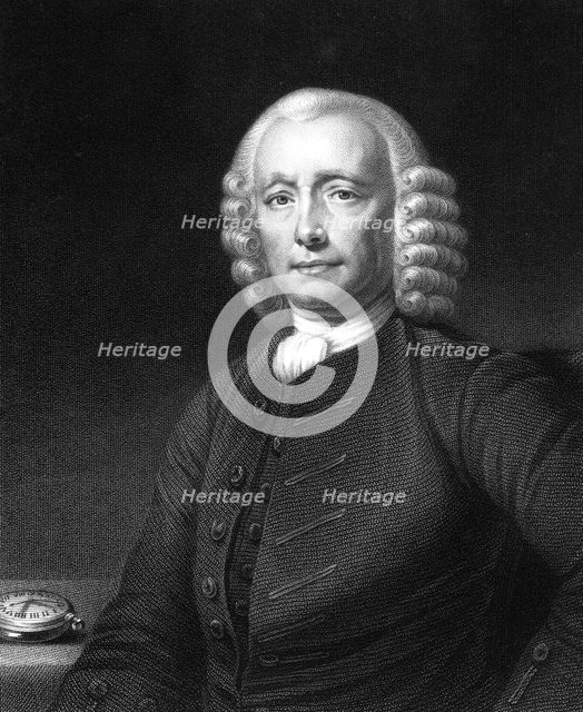 John Harrison, English clock maker, 1768.Artist: W Holl
