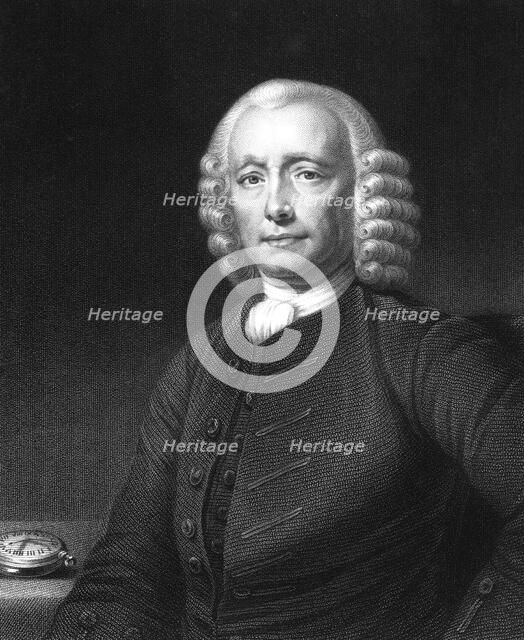 John Harrison, English clock maker, 1768.Artist: W Holl