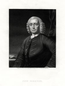 John Harrison, English clock maker, 19th century.Artist: W Holl