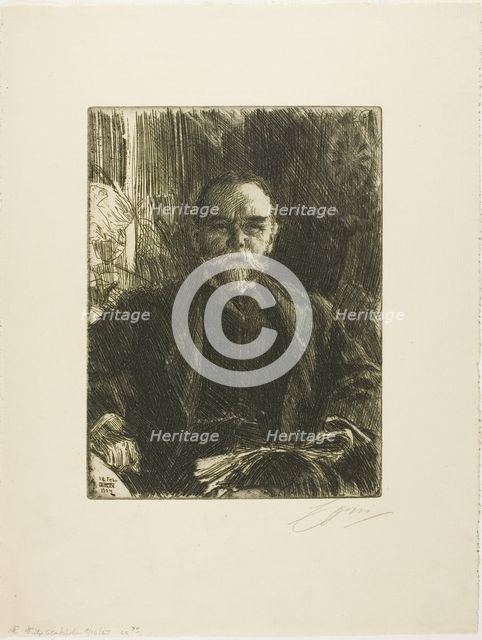 John Hay, 1904. Creator: Anders Leonard Zorn.