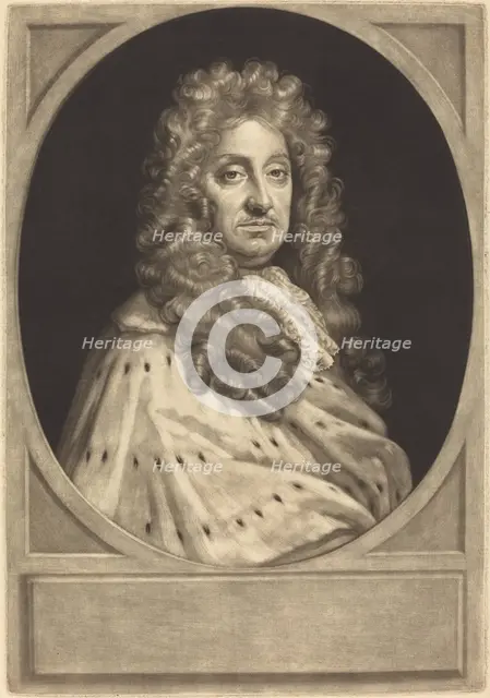 John Hay, Earl of Tweeddale [proof], c. 1710. Creator: John Smith.