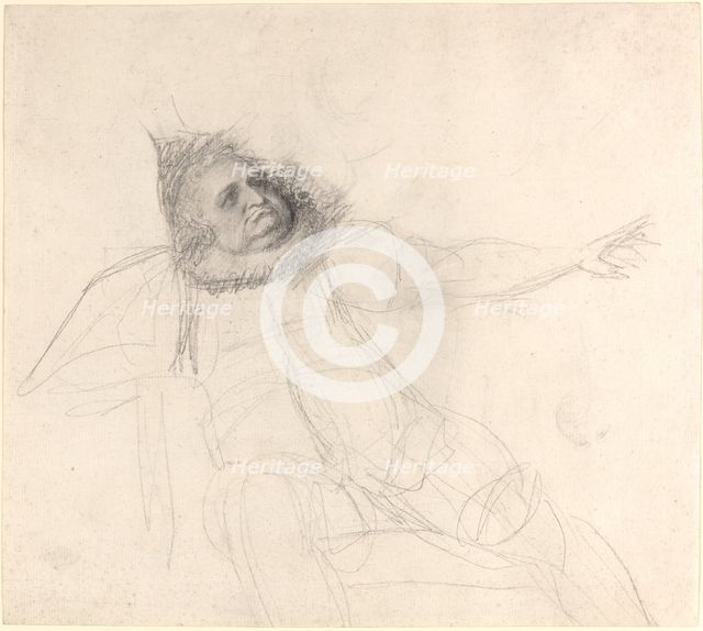 John Henderson as Falstaff, c. 1778/1780. Creator: George Romney.