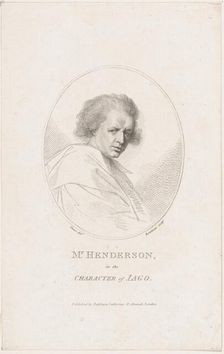 John Henderson, in the Character of Iago (Shakespeare's Othello), 1786. Creator: Francesco Bartolozzi