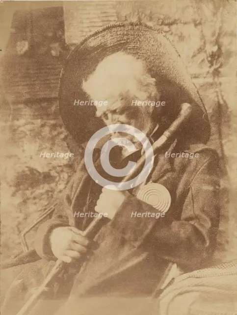 John Henning as Edie Ochiltree, 1846-1847. Creator: Hill & Adamson.