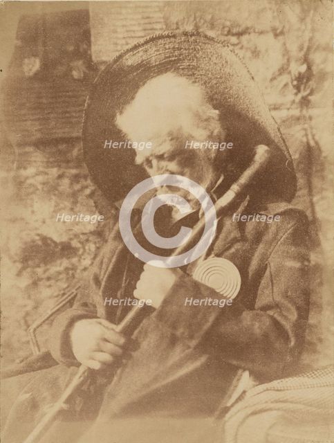 John Henning as Edie Ochiltree, 1846-1847. Creator: Hill & Adamson.
