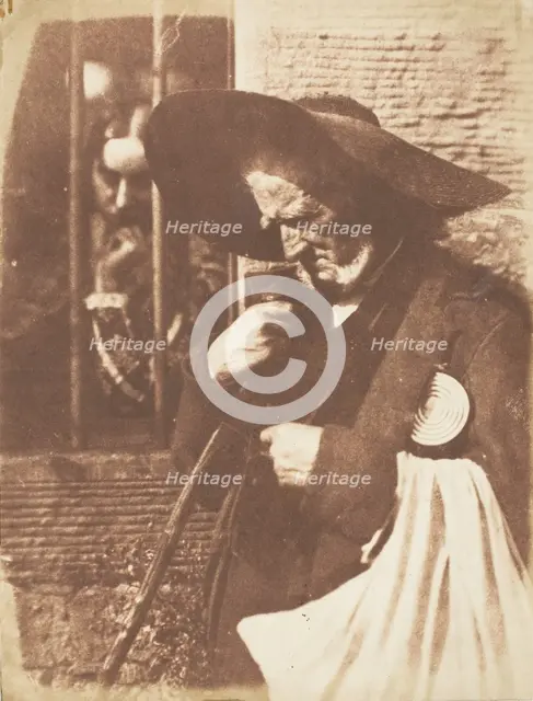 John Henning as Edie Ochiltree from Sir Walter Scott's "The Antiquary", 1843-47. Creators: David Octavius Hill, Robert Adamson, Hill & Adamson.