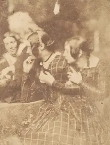 John Henning with Group of Ladies, 1843-47. Creators: David Octavius Hill, Robert Adamson, Hill & Adamson