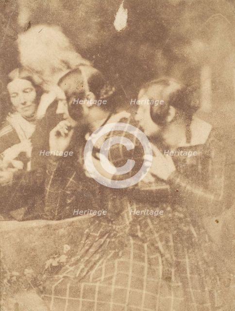 John Henning with Group of Ladies, 1843-47. Creators: David Octavius Hill, Robert Adamson, Hill & Adamson.