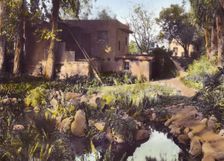 John Henry Fisher adobe house, 765 West Highland Avenue, Redlands, California, 1917. Creator: Frances Benjamin Johnston