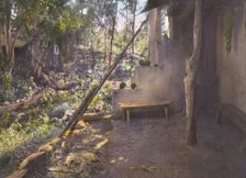 John Henry Fisher adobe house, 765 West Highland Avenue, Redlands, California, 1917. Creator: Frances Benjamin Johnston