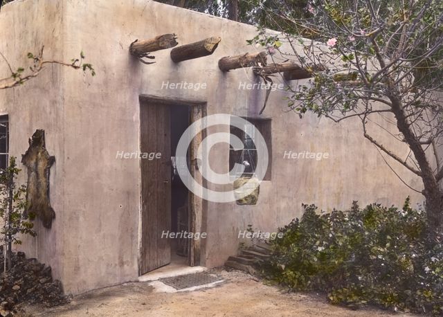 John Henry Fisher adobe house, 765 West Highland Avenue, Redlands, California, 1917. Creator: Frances Benjamin Johnston.