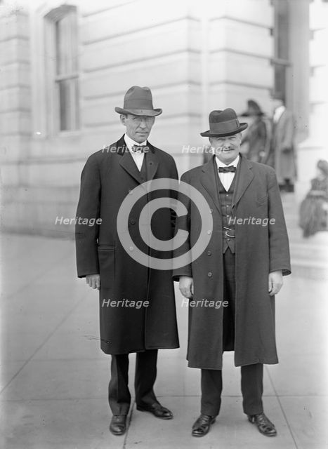 John Henry Goeke, Rep from Ohio, Left, with Rep. J.D. Post, 1913. Creator: Harris & Ewing.
