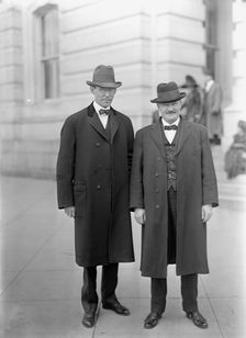 John Henry Goeke, Rep from Ohio, Left, with Rep. J.D. Post, 1913. Creator: Harris & Ewing