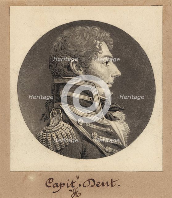 John Herbert Dent, 1809. Creator: Charles Balthazar Julien Févret de Saint-Mémin.
