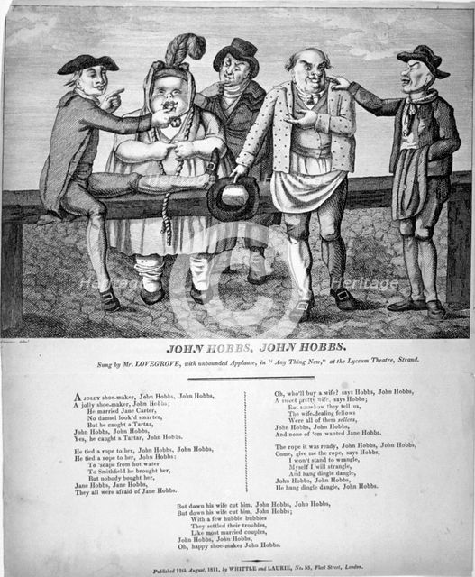 'John Hobbs, John Hobbs', 1811. Artist: Anon