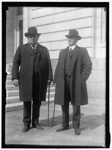 John Hollis Bankhead and son William B. Bankhead, between 1913 and 1917. Creator: Harris & Ewing