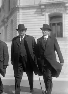 John Hollis Bankhead, Rep. from Alabama, with Son, William B. Bankhead, 1917. Creator: Harris & Ewing