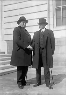 John Hollis Bankhead, Rep. from Alabama, with Son, William B. Bankhead, 1917. Creator: Harris & Ewing