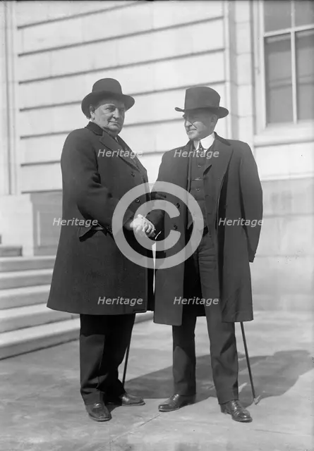 John Hollis Bankhead, Rep. from Alabama, with Son, William B. Bankhead, 1917. Creator: Harris & Ewing.