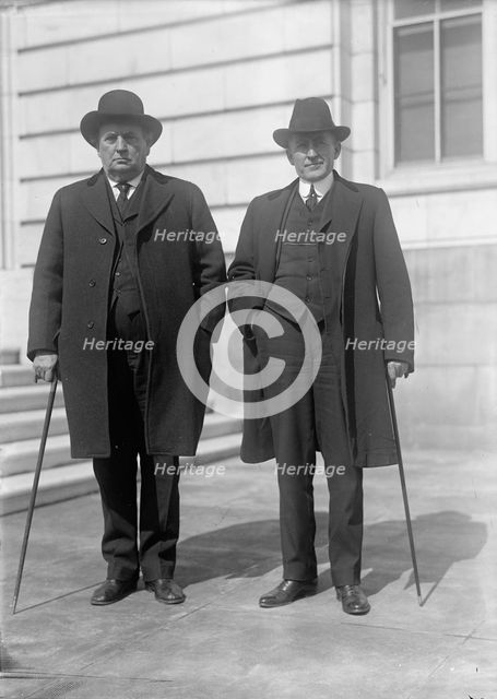 John Hollis Bankhead, Rep. from Alabama, with Son, William B. Bankhead, 1917. Creator: Harris & Ewing.