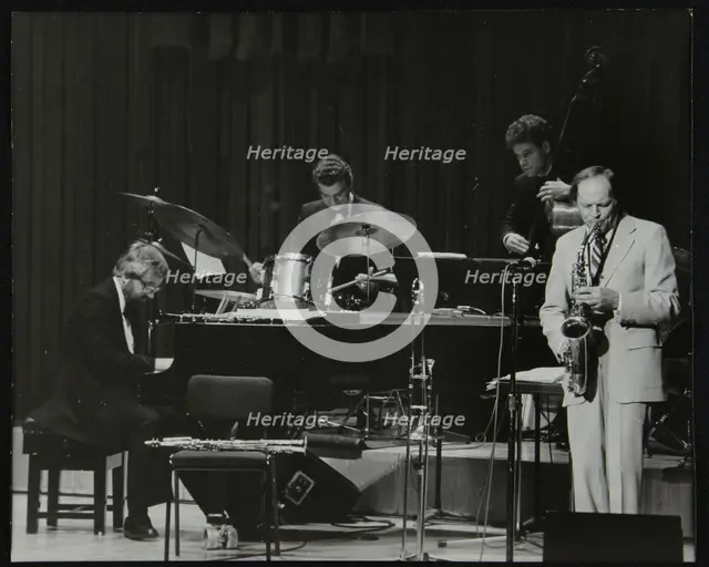 John Horler, Tony Kinsey, Alec Dankworth and John Dankworth performing in London, 1985. Creator: Denis Williams.