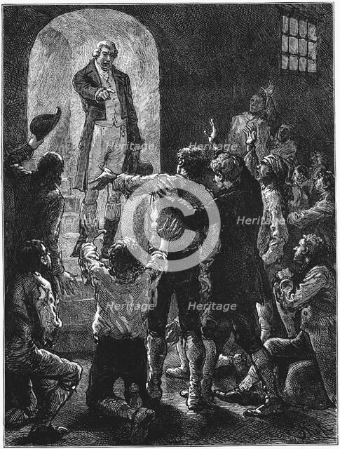 John Howard, English prison reformer, c1780 (c1880). Artist: Unknown