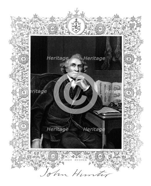 John Hunter, 18th century Scottish surgeon, (19th century).Artist: GH Adcock