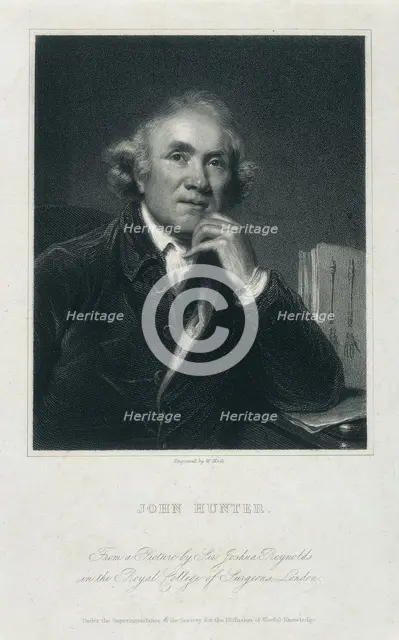 John Hunter, FRS, (c1850-c1870?). Creator: William Holl.